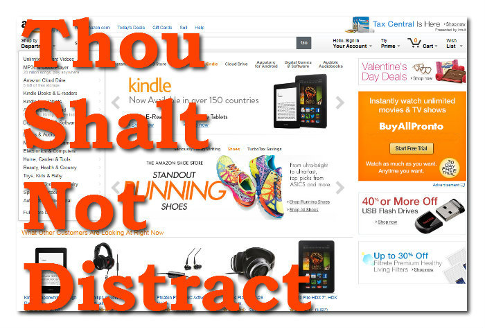 Busy Online Store Front Page