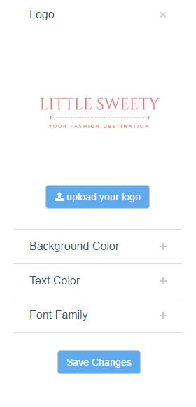 uploading your logo onto your ecommerce page 