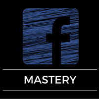Image of facebook logo with the words Mastery underneath