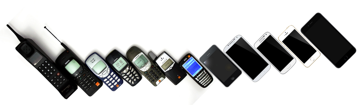 changes in form and function of mobile phones over time