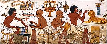 Egyptian craftsmen at work