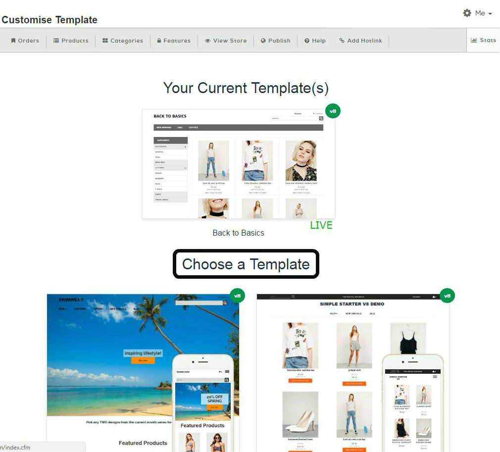 Cool templates for your start up ecommerce